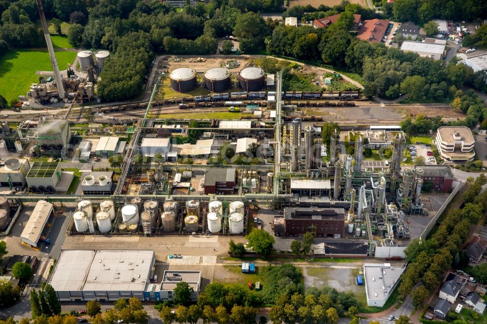 Aerial photograph Gladbeck - Grounds of Ineos Phenol Gladbeck Gladbeck in the Ruhr area at Zweckel in North Rhine-Westphalia