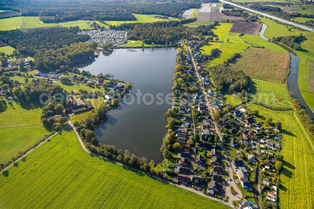 Ternsche from the bird's eye view: Grounds of the riding club Pferdefreunde Stevertal e. V. on the street Steverweg in Ternsche in the state North Rhine-Westphalia, Germany