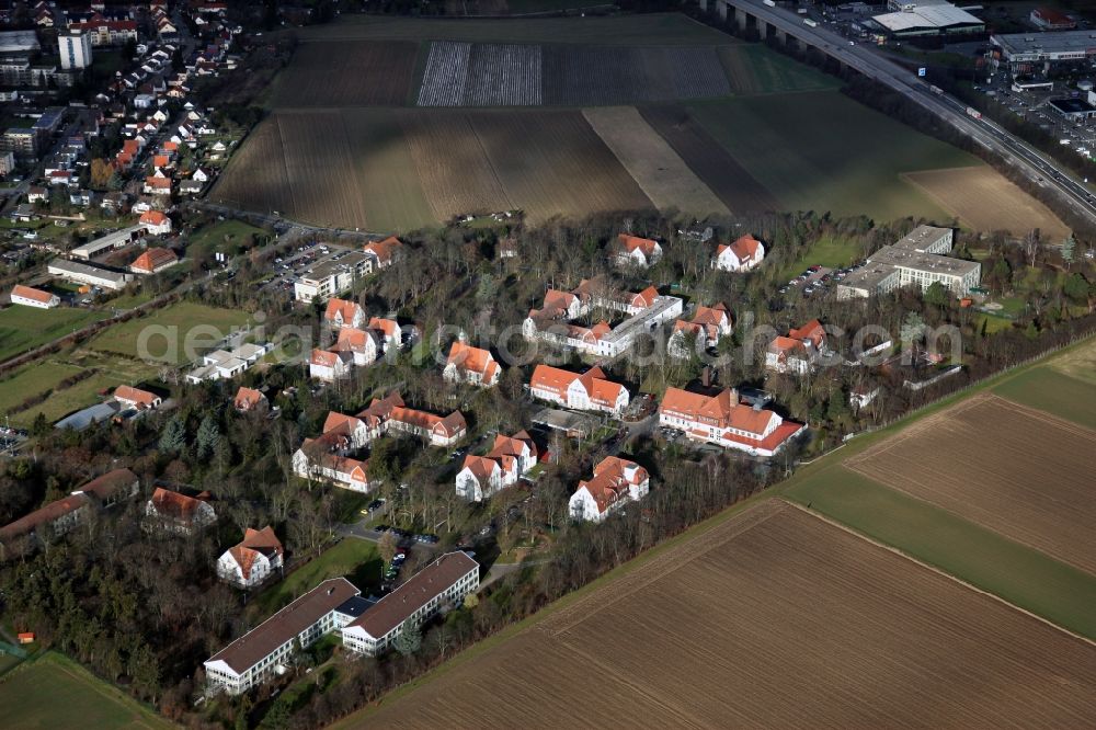 Aerial photograph Alzey - Psychiatric hospital in Alzey in the state of Rhineland-Palatinate