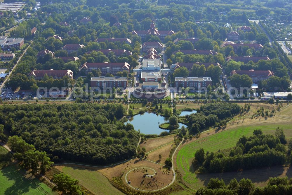 Aerial image Neuruppin - Site of the Ruppin clinics in Neuruppin in Brandenburg