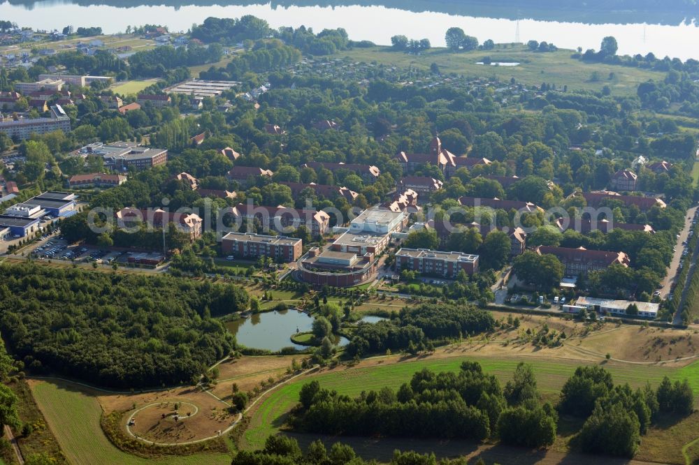 Aerial photograph Neuruppin - Site of the Ruppin clinics in Neuruppin in Brandenburg