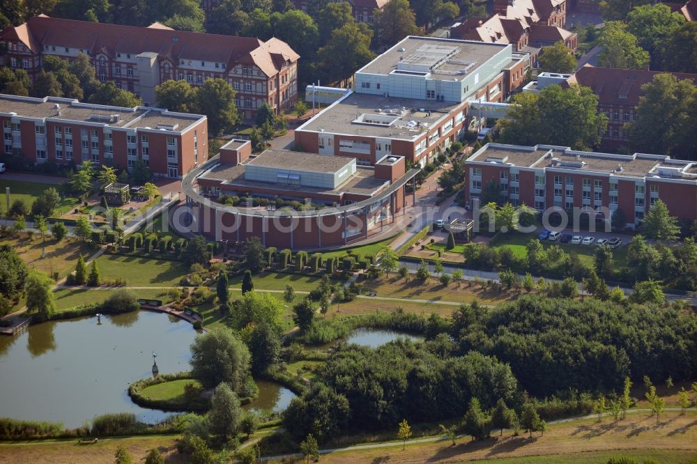 Aerial image Neuruppin - Site of the Ruppin clinics in Neuruppin in Brandenburg