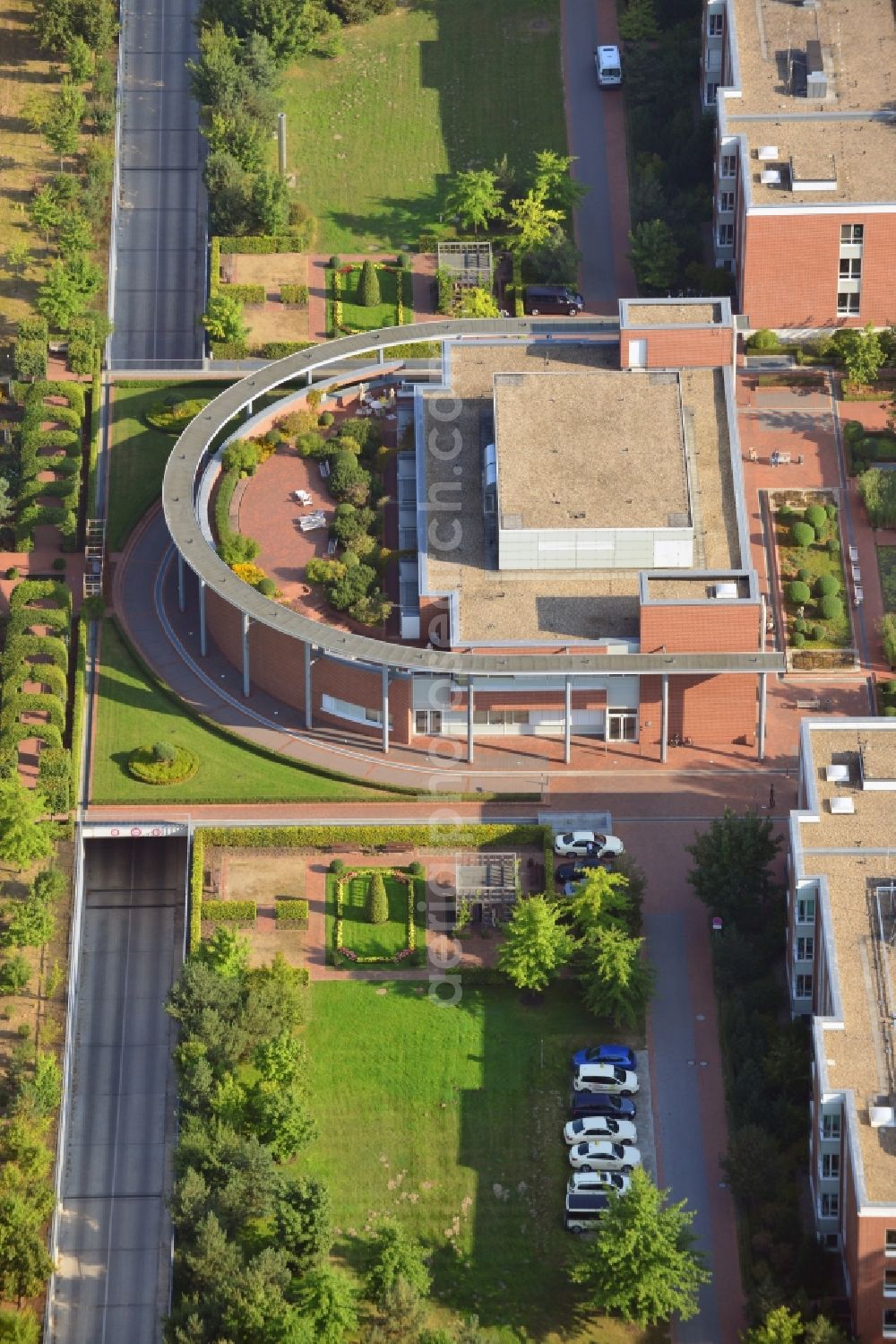 Aerial image Neuruppin - Site of the Ruppin clinics in Neuruppin in Brandenburg