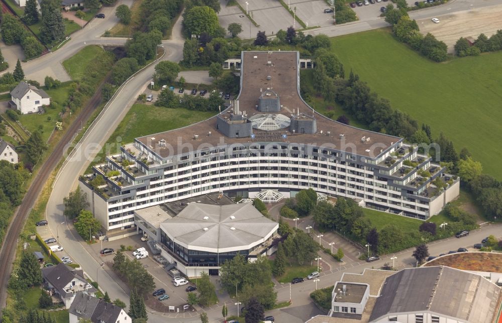 Willingen from above - Area of the Sauerland Stern Hotel in Willingen in Hesse