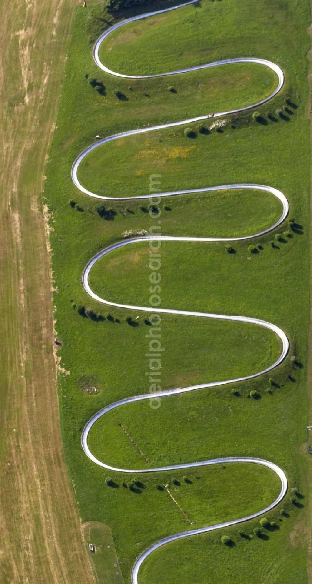 Willingen from the bird's eye view: Area of the toboggan run Willingen in Willingen in the district Waldeck-Frankenberg in Hessen