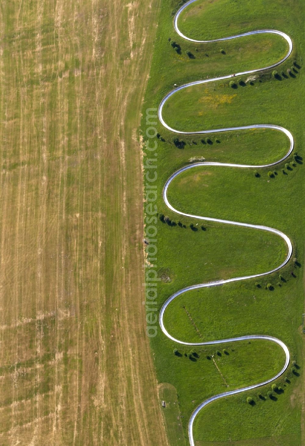 Aerial image Willingen - Area of the toboggan run Willingen in Willingen in the district Waldeck-Frankenberg in Hessen