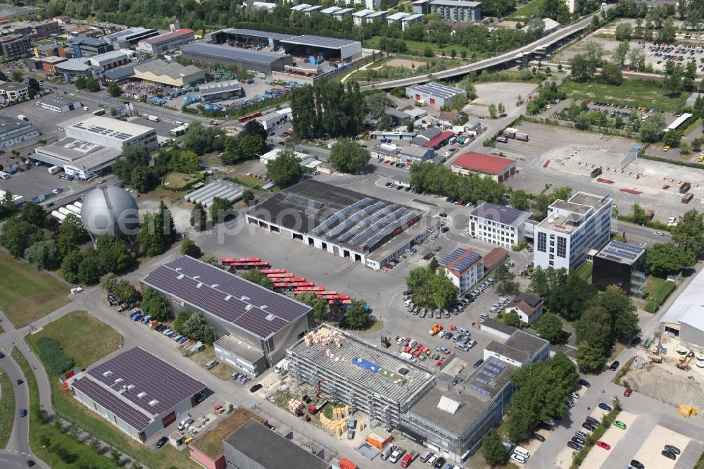 Konstanz from the bird's eye view: Grounds of Stadtwerke Konstanz in Baden-Württemberg