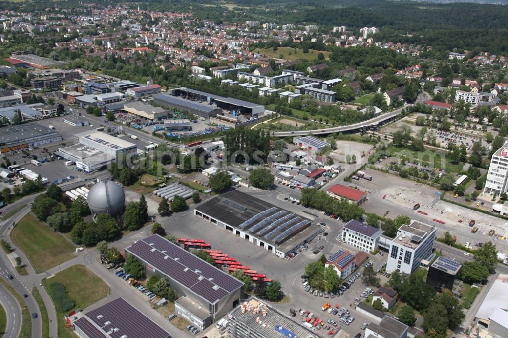 Aerial image Konstanz - Grounds of Stadtwerke Konstanz in Baden-Württemberg