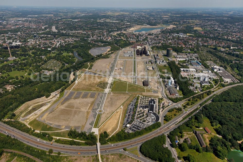 Aerial image Dortmund - Area of the Eiger Adventure Showroom - Mountaintop Sports GmbH in Dortmund near the Konrad-Adenauer-Allee in Hoerde borough in North Rhine-Westphalia