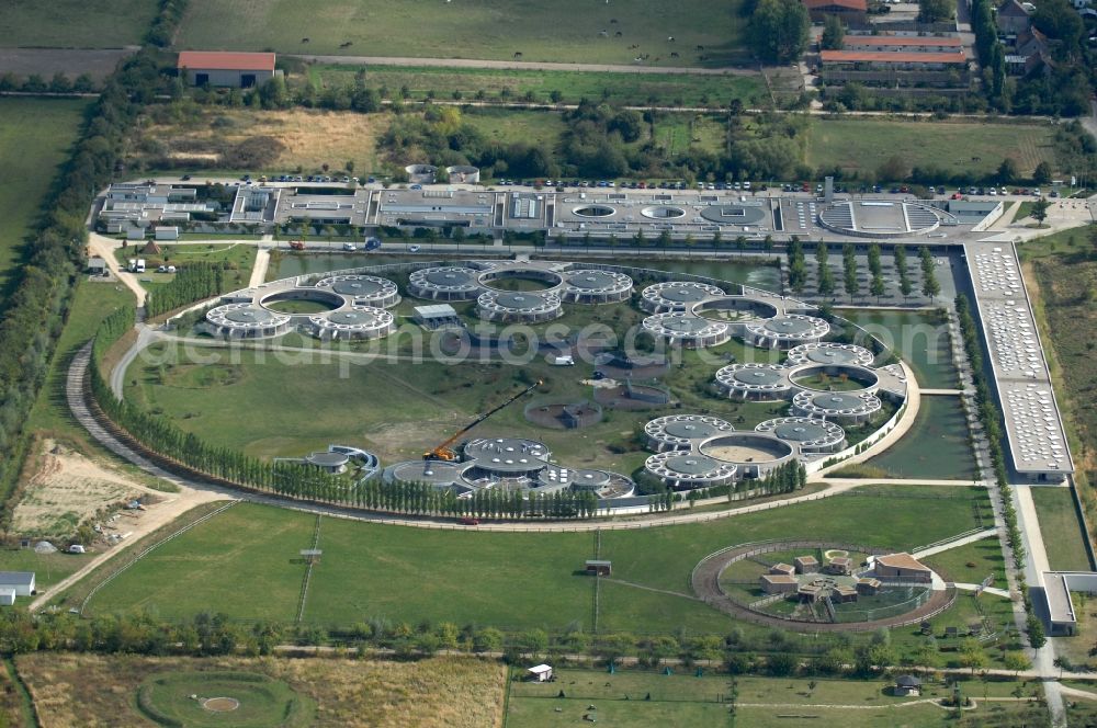 Berlin from the bird's eye view: Site of the animal shelter, also known as the city of animals, destrict Hohenschoenhausen in Berlin in Germany