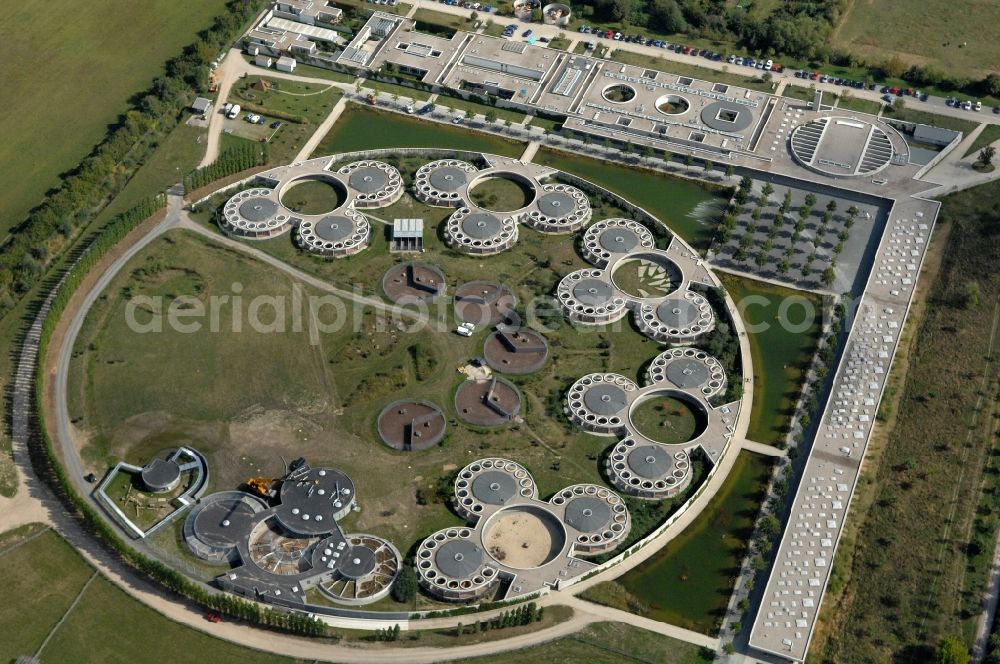 Berlin from the bird's eye view: Site of the animal shelter, also known as the city of animals, destrict Hohenschoenhausen in Berlin in Germany