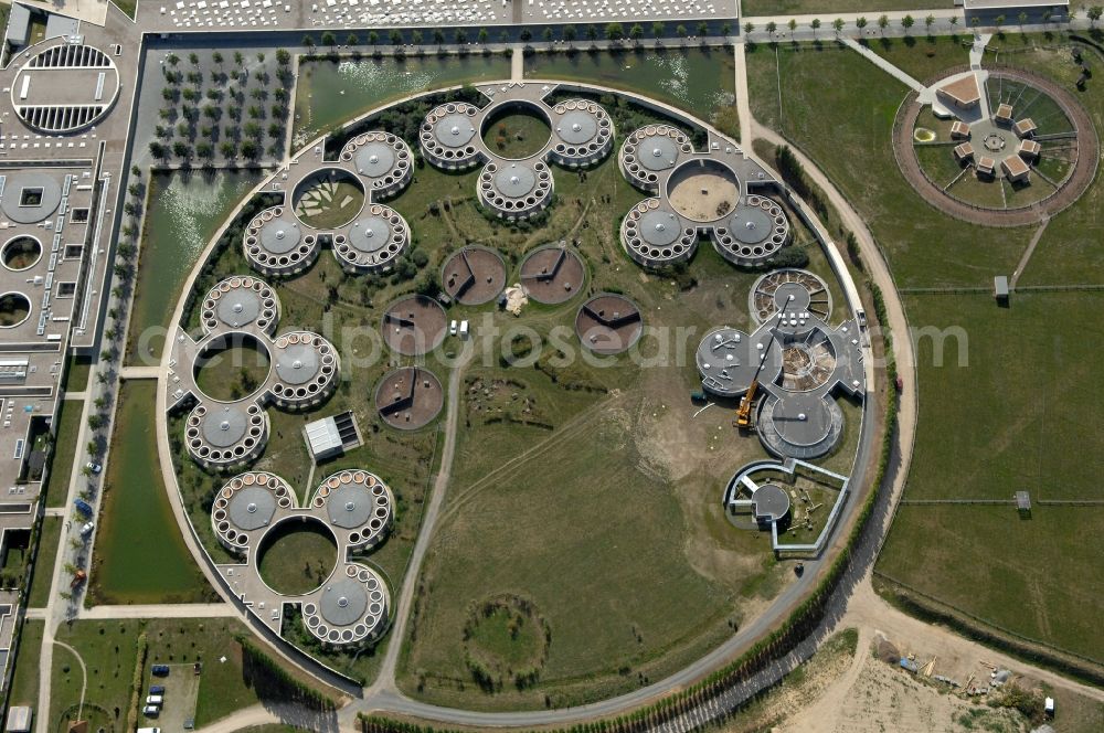 Aerial image Berlin - Site of the animal shelter, also known as the city of animals, destrict Hohenschoenhausen in Berlin in Germany