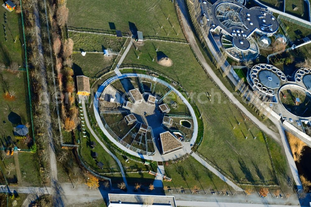 Berlin from above - Site of the animal shelter, also known as the city of animals, destrict Hohenschoenhausen in Berlin in Germany