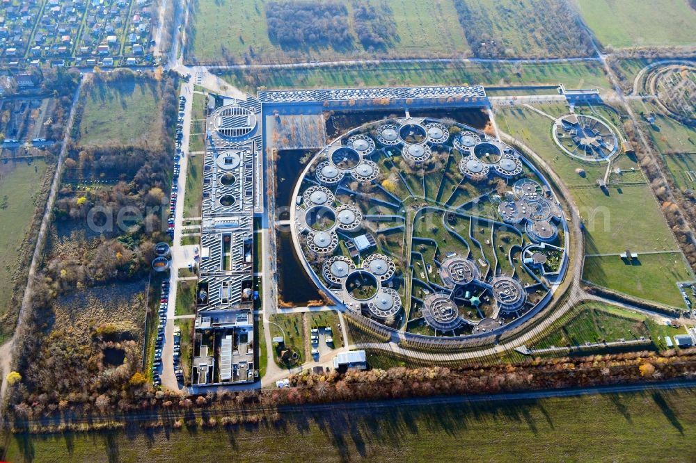 Aerial image Berlin - Site of the animal shelter, also known as the city of animals, destrict Hohenschoenhausen in Berlin in Germany