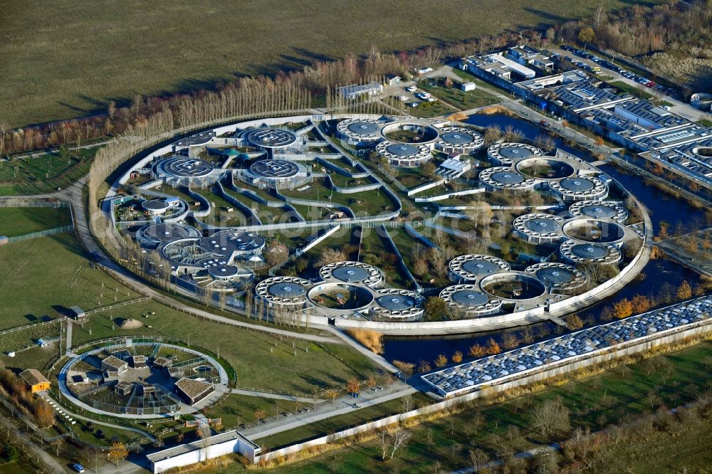 Berlin from above - Site of the animal shelter, also known as the city of animals, destrict Hohenschoenhausen in Berlin in Germany