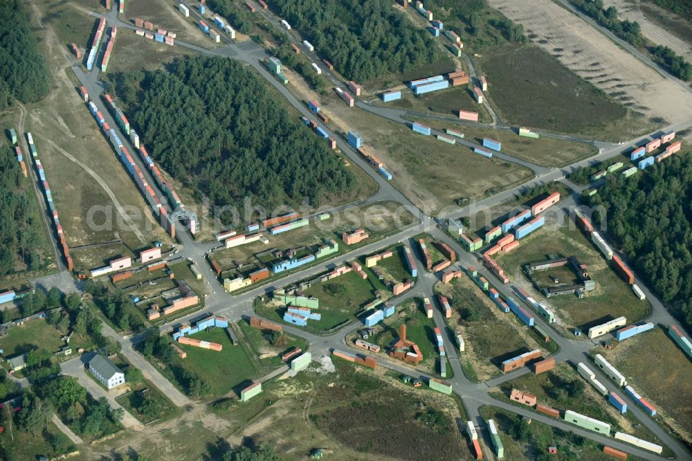 Munster from the bird's eye view: Areal of military training ground in Munster in the state Lower Saxony