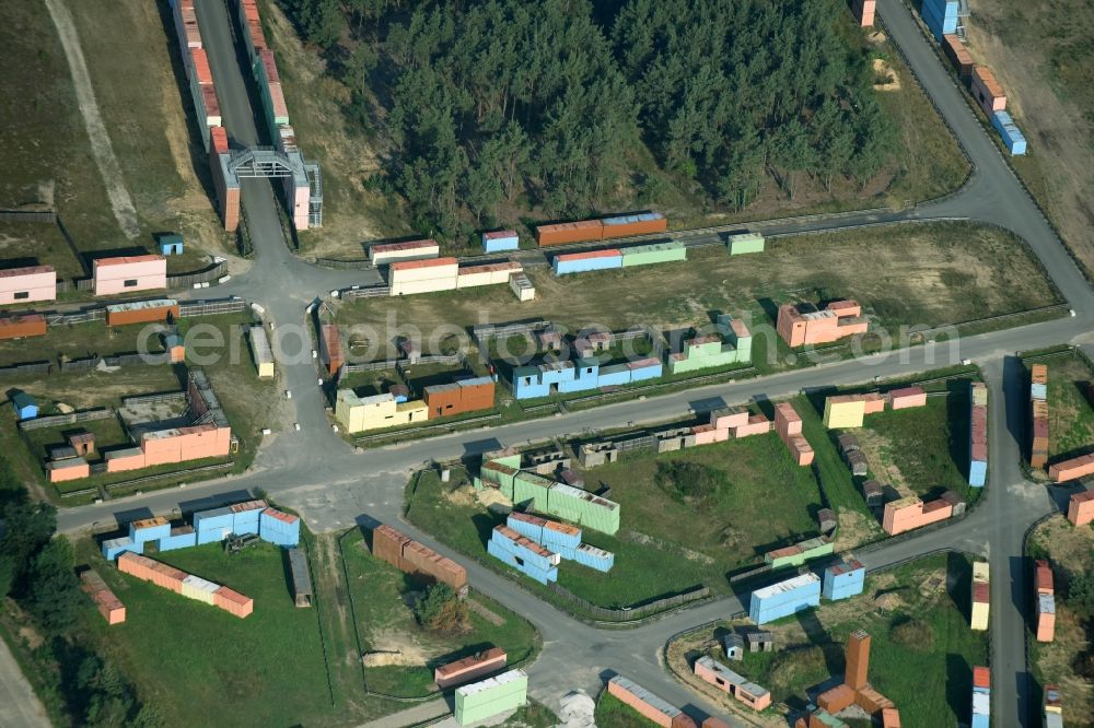 Aerial image Munster - Areal of military training ground in Munster in the state Lower Saxony