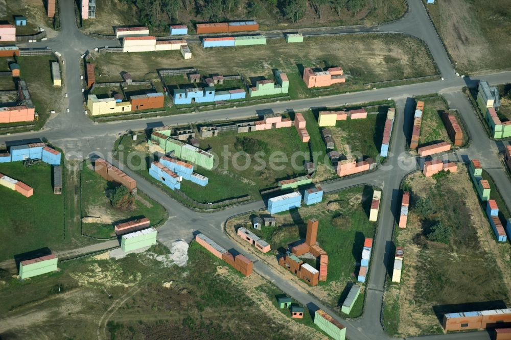 Munster from above - Areal of military training ground in Munster in the state Lower Saxony