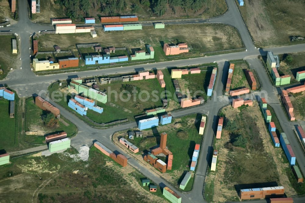 Munster from the bird's eye view: Areal of military training ground in Munster in the state Lower Saxony