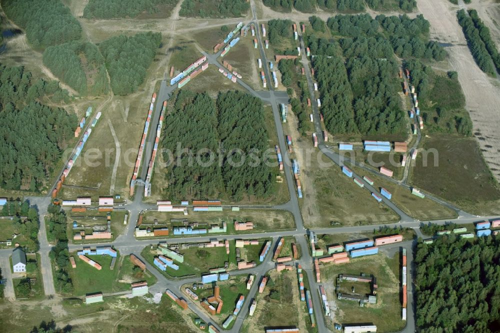 Aerial photograph Munster - Areal of military training ground in Munster in the state Lower Saxony