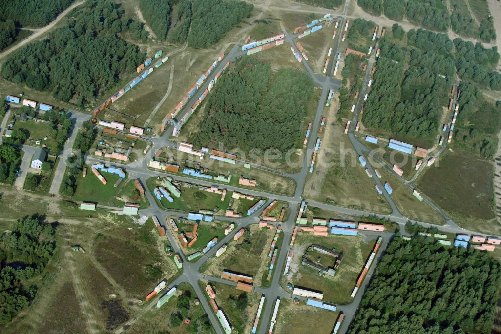 Munster from the bird's eye view: Areal of military training ground in Munster in the state Lower Saxony