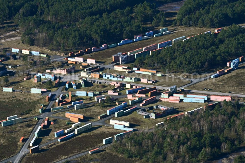 Munster from the bird's eye view: Areal of military training ground in Munster in the state Lower Saxony