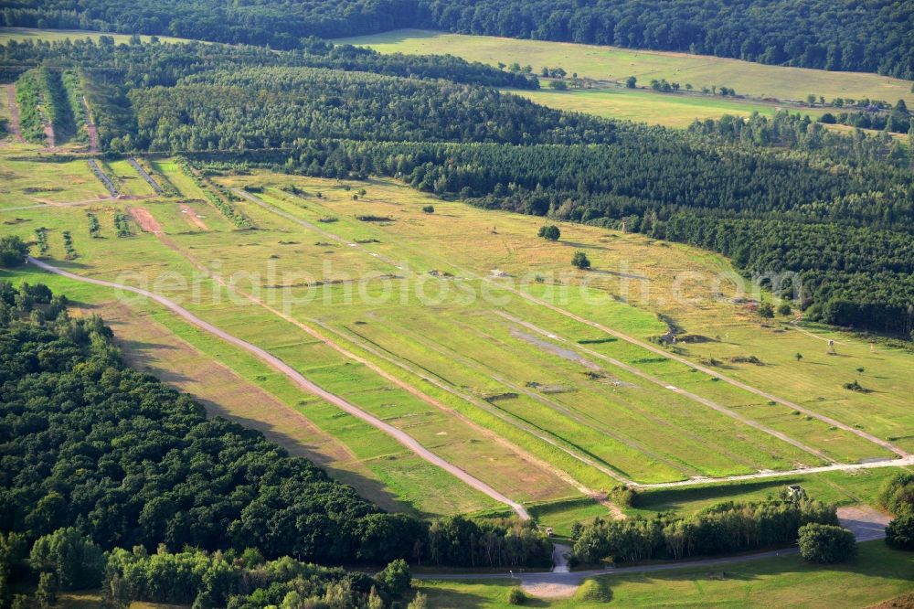 Aerial photograph Bad Frankenhausen - Areal of military training ground in Bad Frankenhausen in the state Thuringia