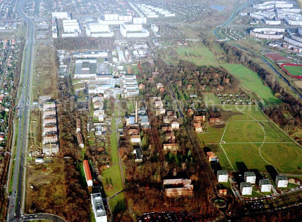 Berlin - Biesdorf from above - Gelände der Unfallklinik Marzahn.