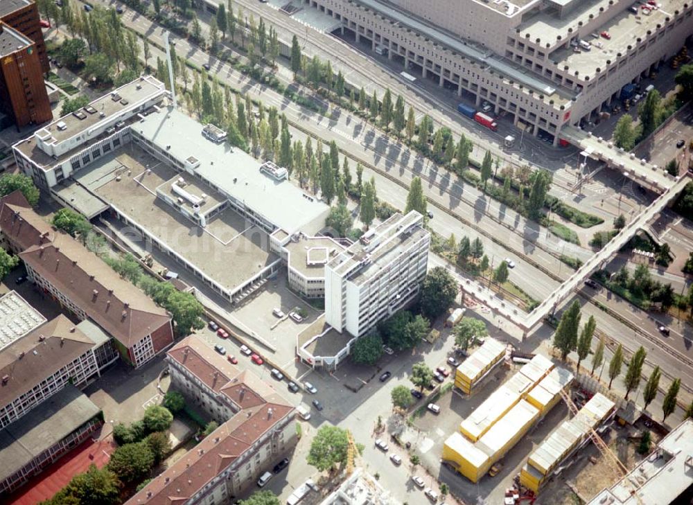 Frankfurt am Main from above - Gelände der Union-Druckerei an der Theodor-Heuss-Allee 90-98 in Frankfurt / Main.