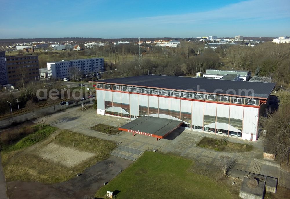 Halle ( Saale ) from above - Site of the event hall and ice rink in Halle (Saale) in Saxony-Anhalt