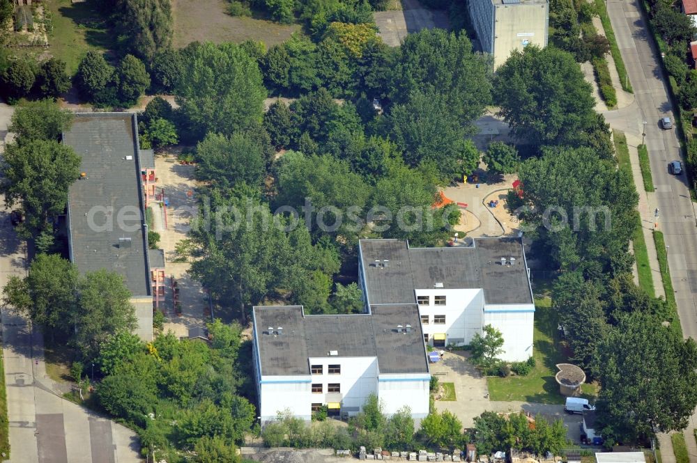 Aerial photograph Berlin - Free School in Berlin- Mahlsdorf