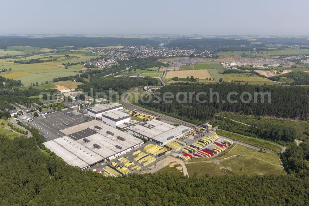 Warstein from the bird's eye view: Grounds of the Warsteiner brewery in Warstein in North Rhine-Westphalia