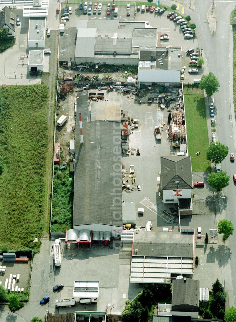 Aerial photograph Köln - Gelände der WERNER DIENER GmbH & Co KG an der Niederkasseler Straße in 51147 Köln.