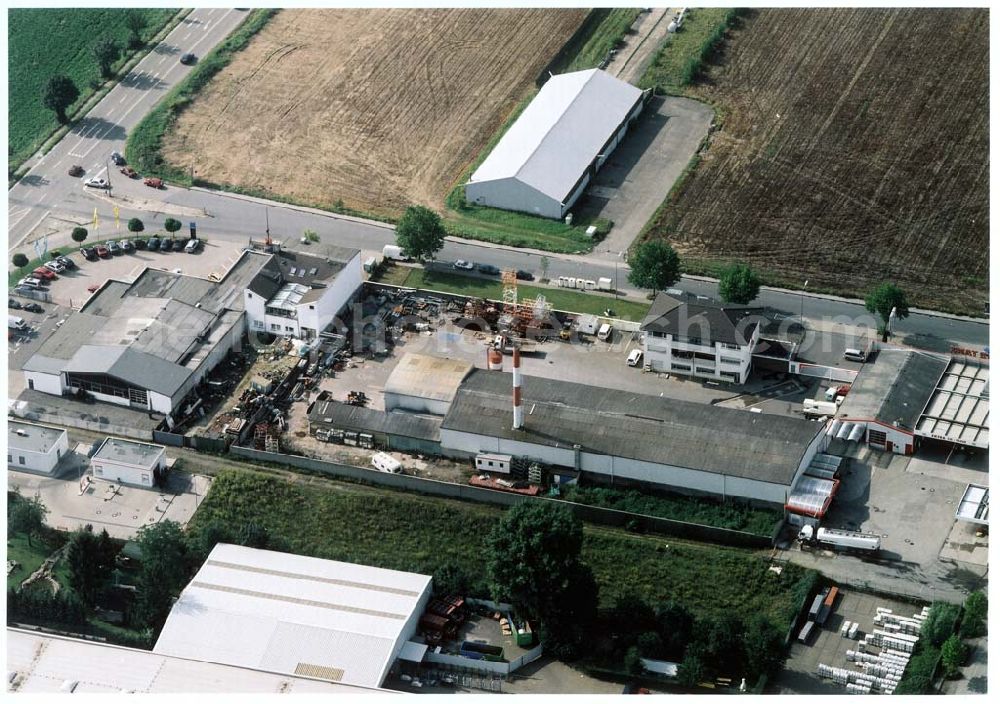 Köln from above - Gelände der WERNER DIENER GmbH & Co KG an der Niederkasseler Straße in 51147 Köln.