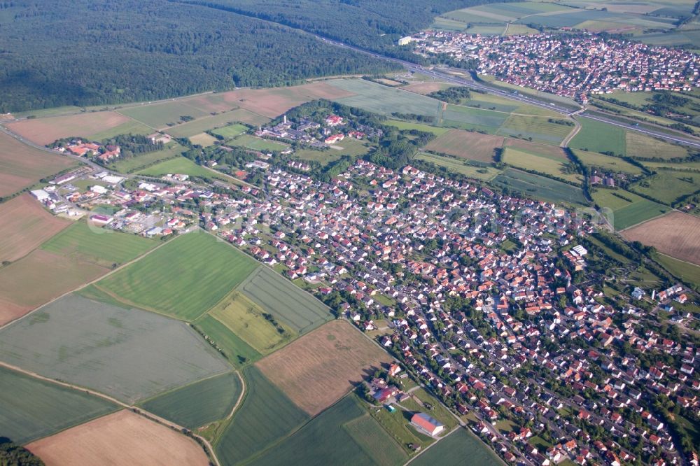 Eisingen from above - Dwelling - Building St. Josefs Stift Eisingen gemeinnuetzige GmbH in the district Erbachshof in Eisingen in the state Bavaria