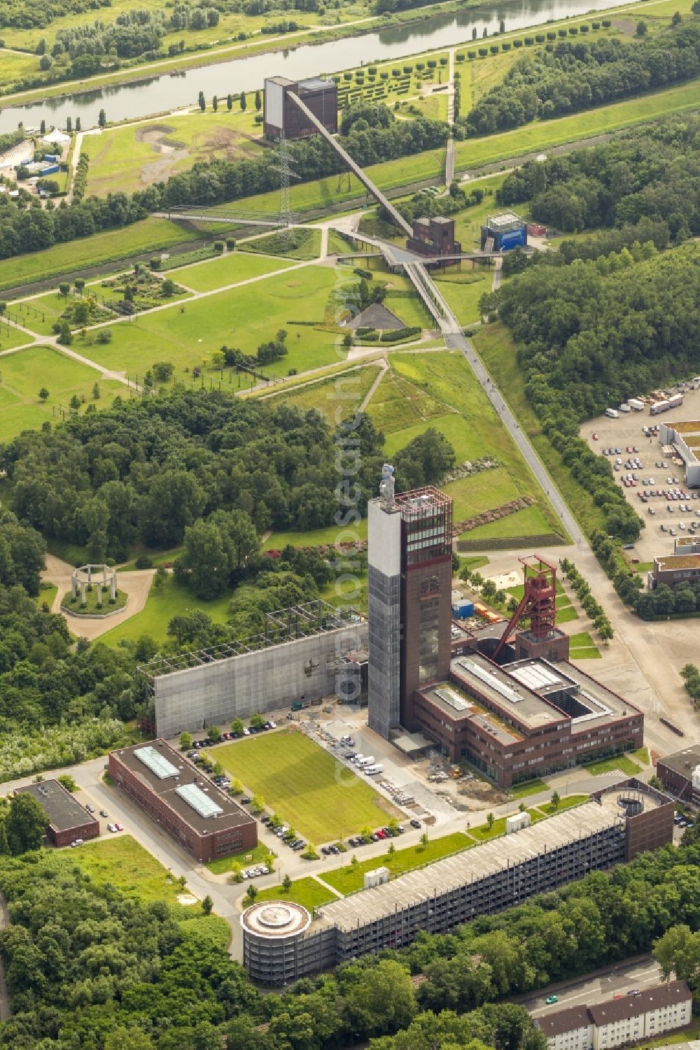 Gelsenkirchen from above - The North Star Mine is a former coal mine in Gelsenkirchen-Horst