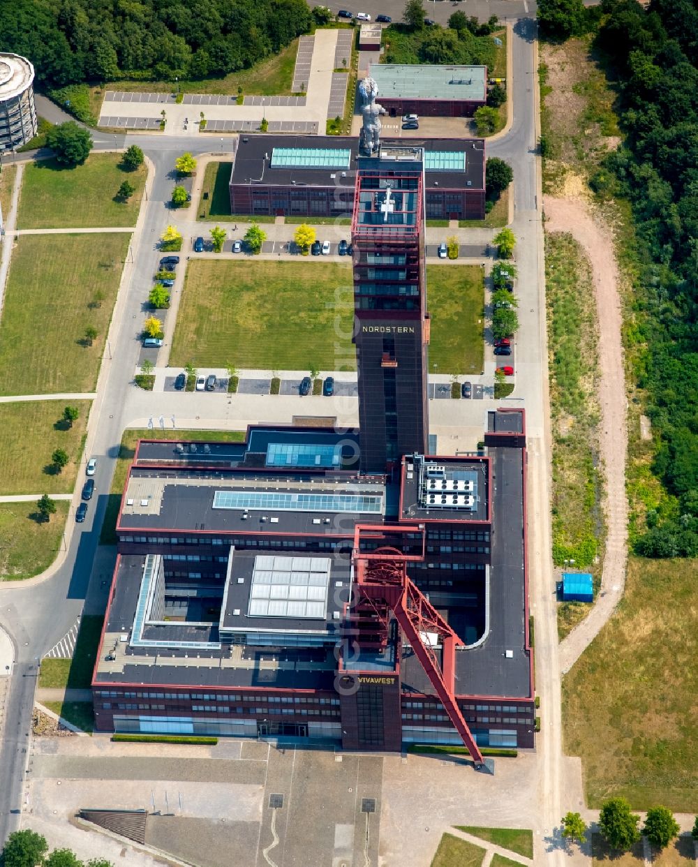 Aerial photograph Gelsenkirchen - The North Star Mine is a former coal mine in Gelsenkirchen-Horst