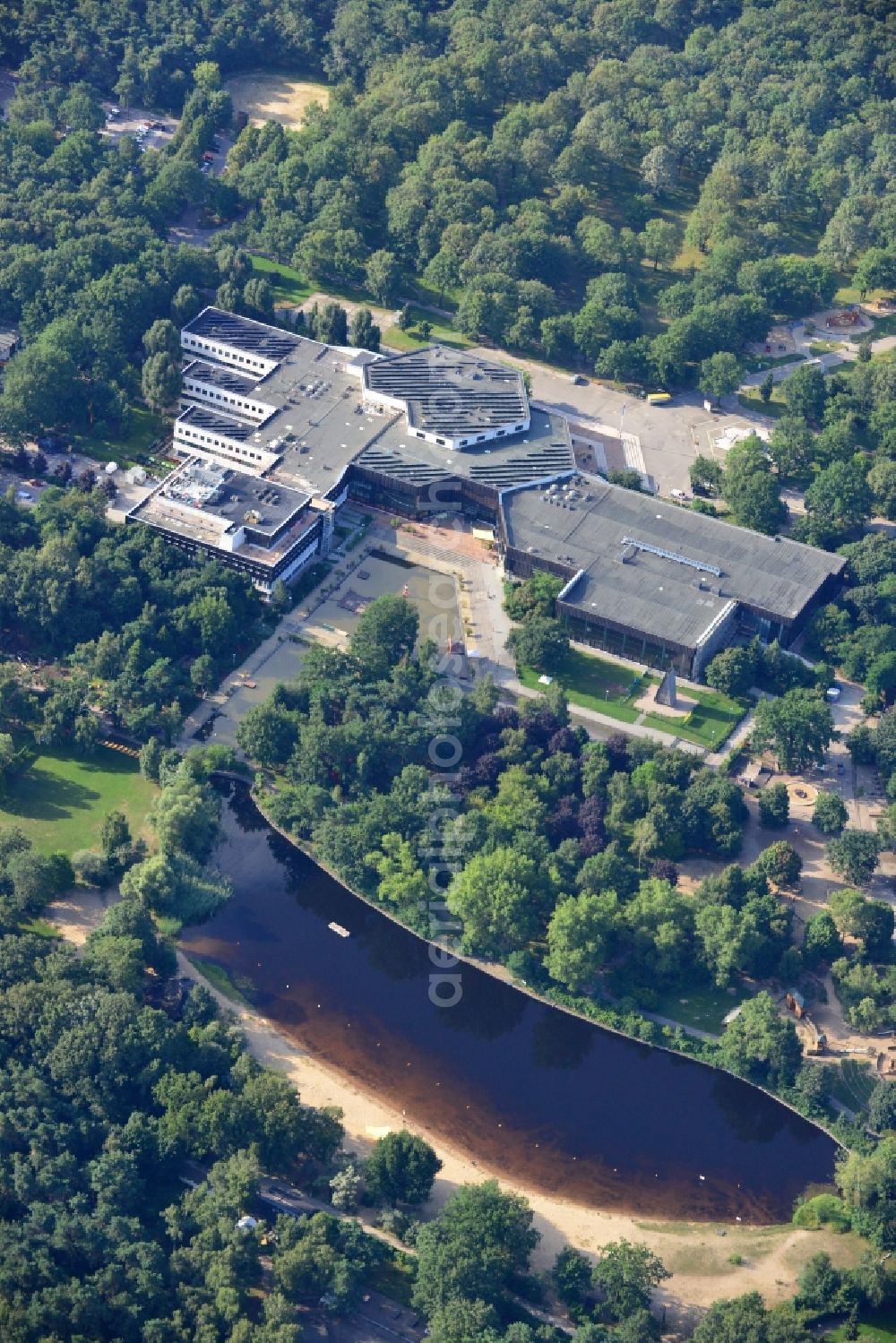 Berlin from the bird's eye view: View at the FEZ Leisure Centre in the Wuhlheide in the Köpenick district of Berlin