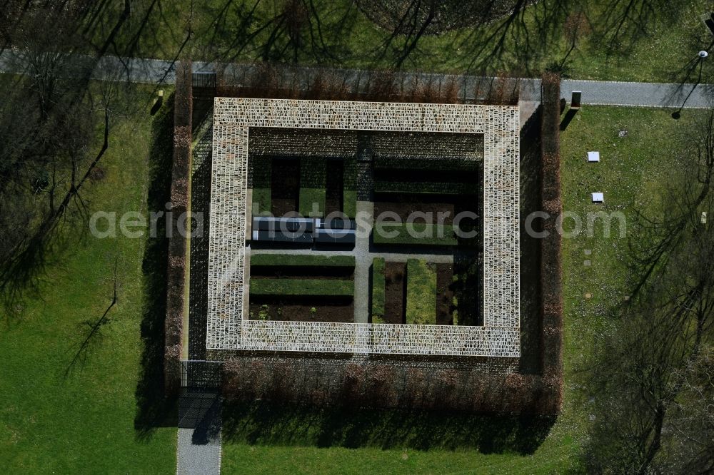 Berlin from above - Centre of the International gerden exibition IGA 2017 in the district of Marzahn-Hellersdorf in Berlin