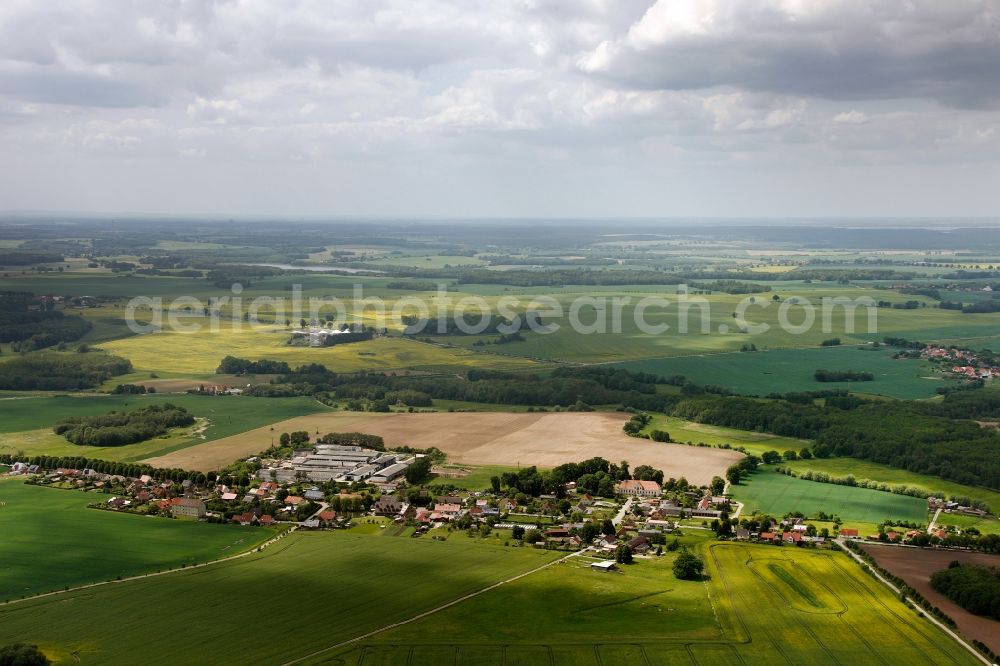 Aerial photograph Gotthun - View of the town Gotthun in the state of Mecklenburg-West Pomerania