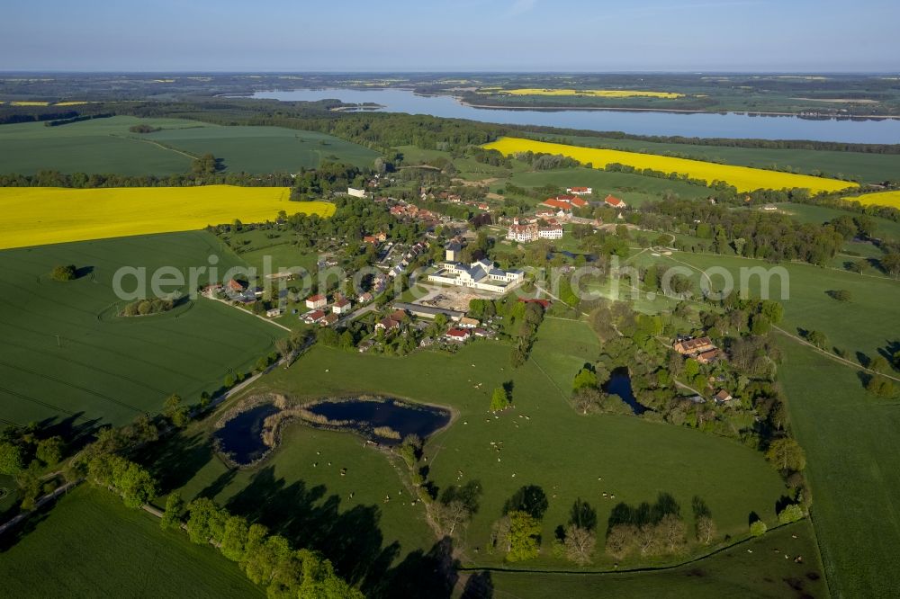 Basedow from above - Town view of Basedow in the state Mecklenburg-West Pomerania