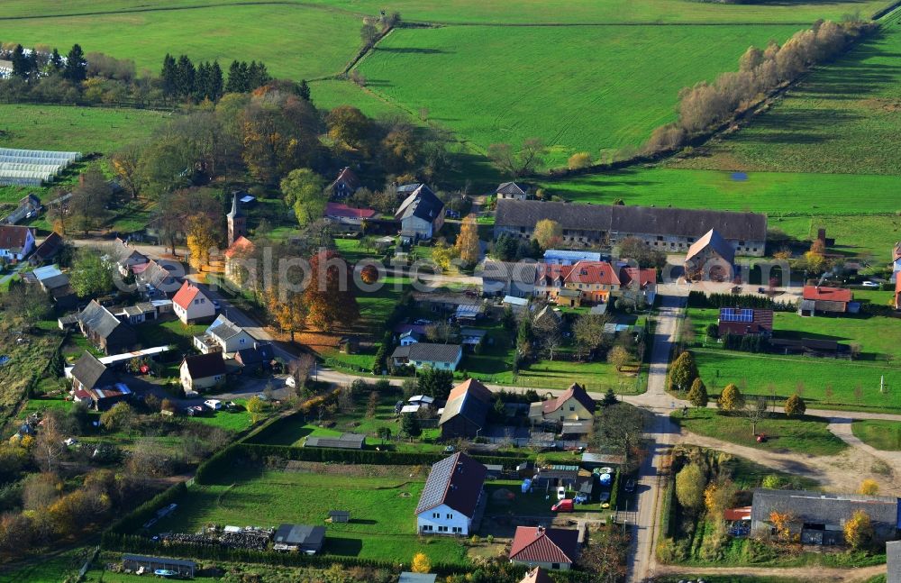 Friedrichswalde from above - Municipality view of Friedrichswalde im Bundesland Brandenburg