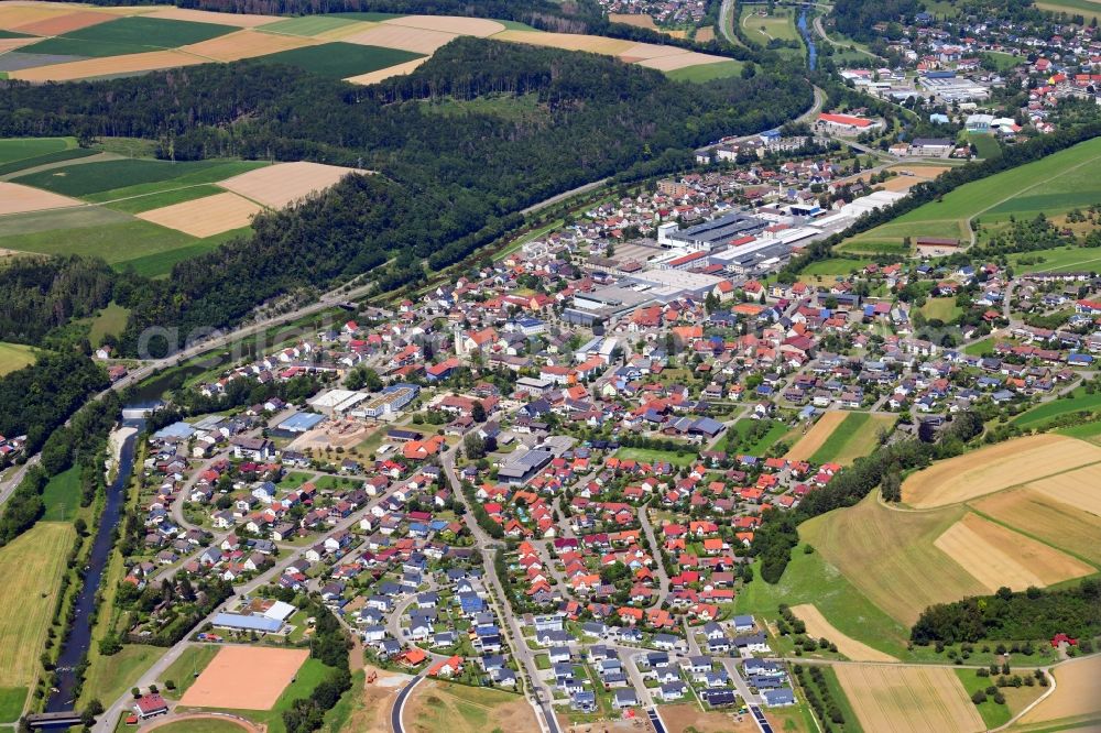 Wutöschingen from the bird's eye view: Community Wutoeschingen in the state Baden-Wuerttemberg, Germany