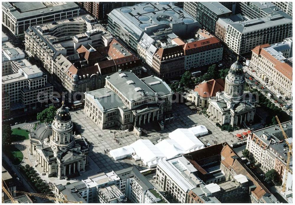 Berlin from the bird's eye view: Gendarmenmarkt in Berlin - Mitte.