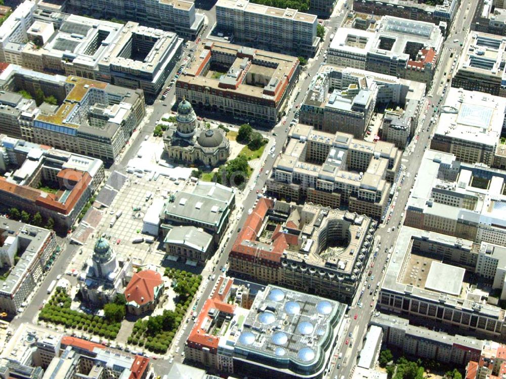 Aerial image Berlin - Gendarmenmarkt in Berlin-Mitte.