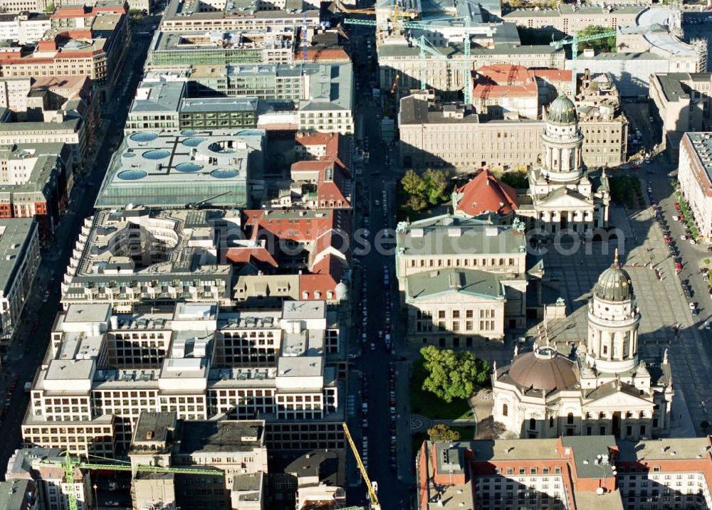 Berlin from above - Gendarmenmarkt mit den Quartieren 207 bis 205.