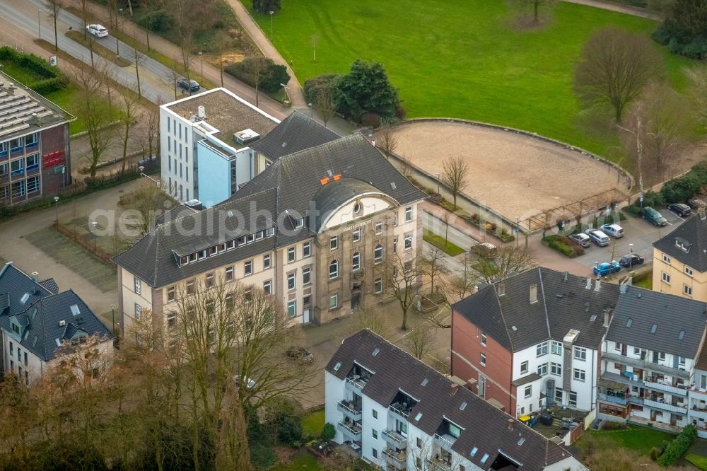 Aerial photograph Gladbeck - Court- Building complex of the Amtsgericht Gladbeck in of Schuetzenstrasse in Gladbeck in the state North Rhine-Westphalia, Germany