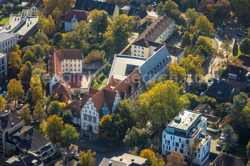 Lünen from the bird's eye view: Court- Building complex of the Amtsgericht Luenen on Spormeckerplatz in Luenen in the state North Rhine-Westphalia, Germany