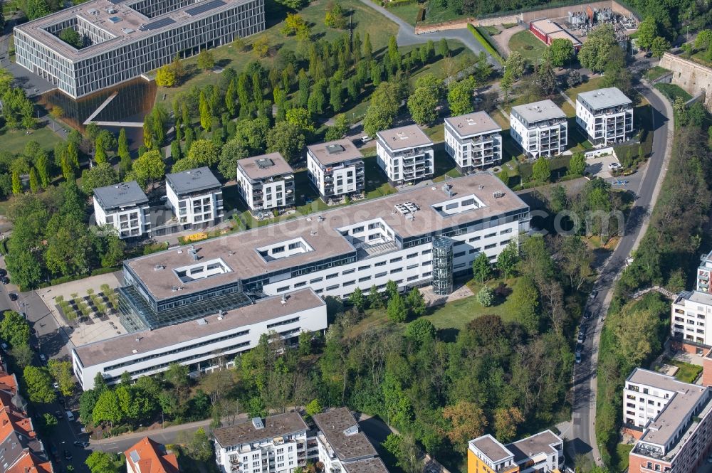 Aerial image Erfurt - Court- Building complex of Amtsgericht in the district Bruehlervorstadt in Erfurt in the state Thuringia, Germany