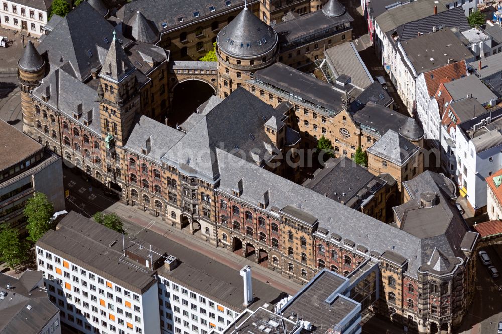 Aerial photograph Bremen - Court- Building complex of of the district court and police station on street Ostertorstrasse in Bremen, Germany